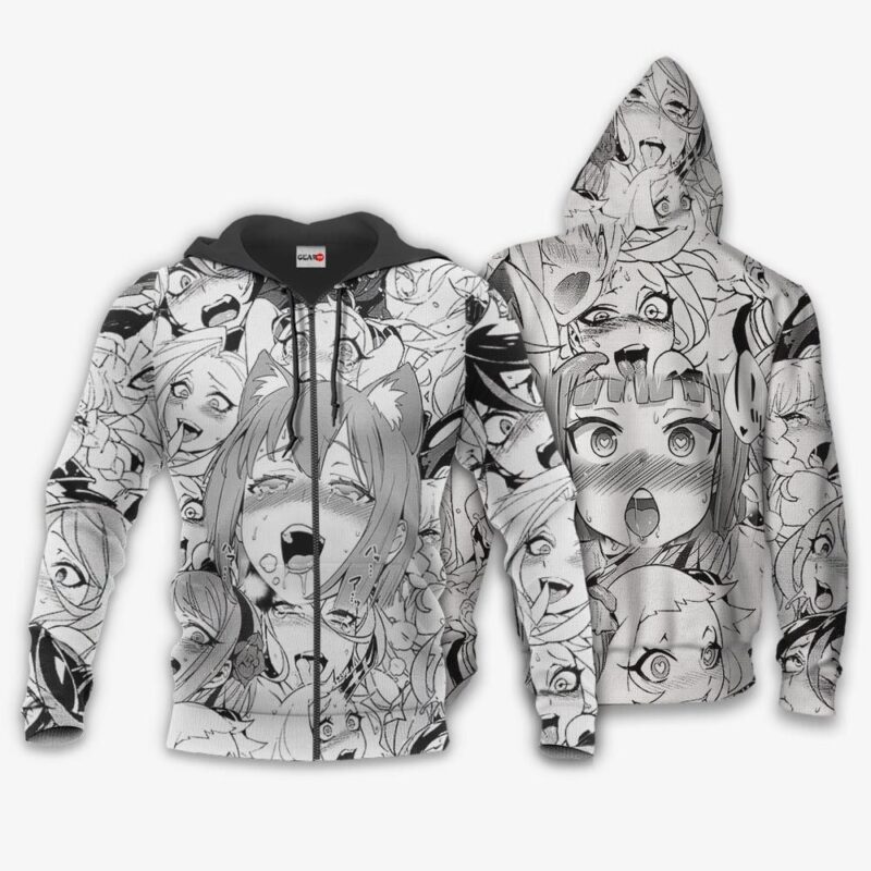 Ahegao Premium Outerwear Girls Shirt Fans