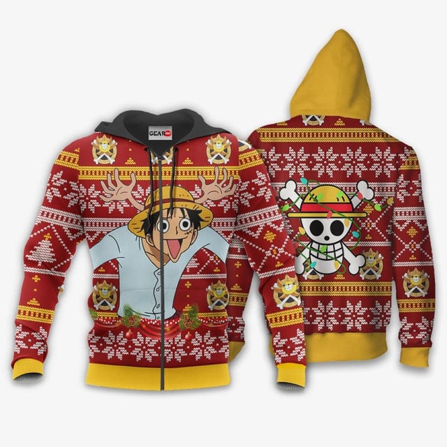 Reindeer Luffy Premium Outerwear Ugly Christmas