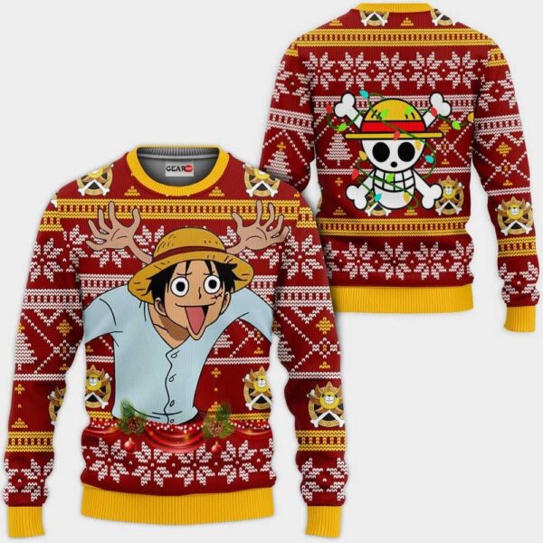 Reindeer Luffy Premium Outerwear Ugly Christmas