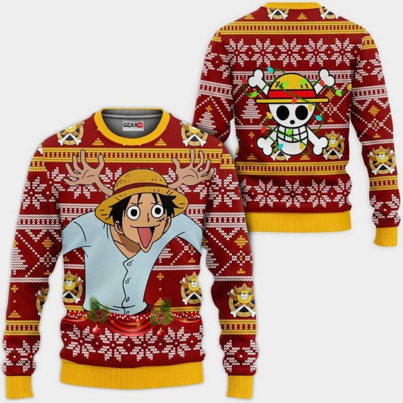 Reindeer Luffy Premium Outerwear Ugly Christmas