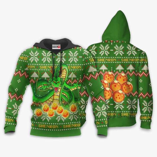 Shenron Ugly Christmas Sweater Anime