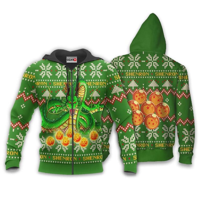 Shenron Ugly Christmas Sweater Anime
