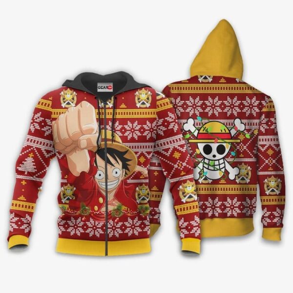 Monkey Luffy Premium Outerwear Ugly Christmas