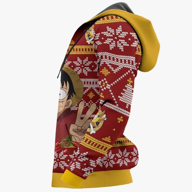 Funny Luffy Premium Outerwear Ugly Christmas