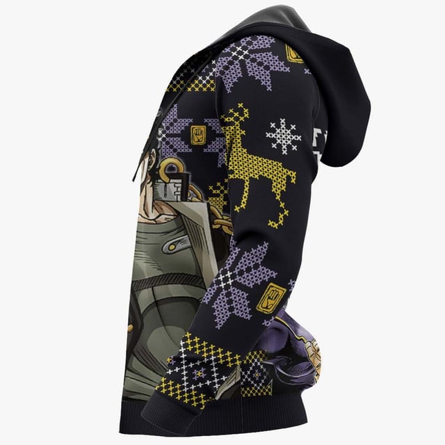 Jotaro Kujo Ugly Christmas Sweater Yare Yare Daze jj's Xmas Gifts