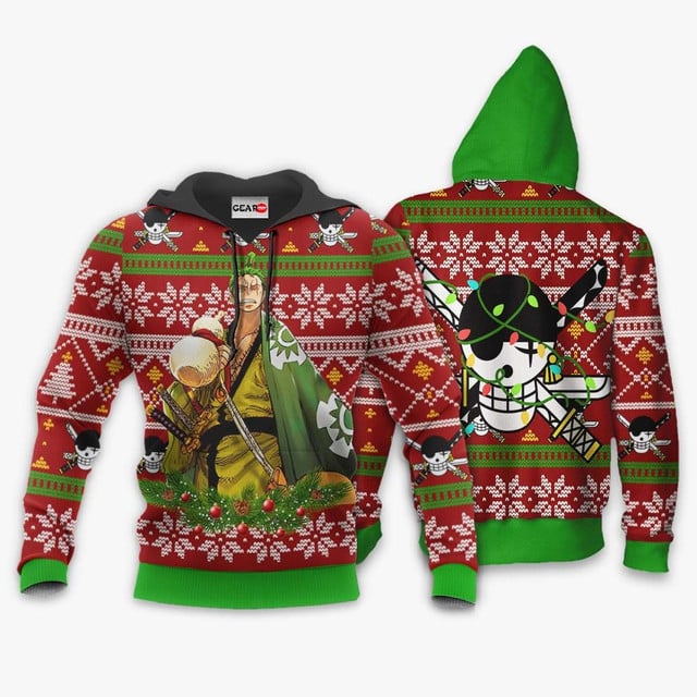 Zoro Ugly Christmas Sweater Wano Xmas Gifts