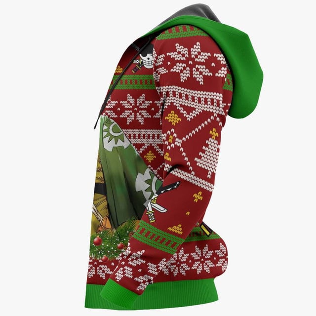 Zoro Ugly Christmas Sweater Wano Xmas Gifts