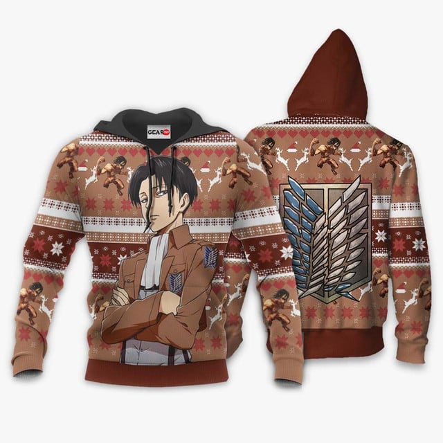 Levi Ackerman Premium Outerwear Ugly Christmas