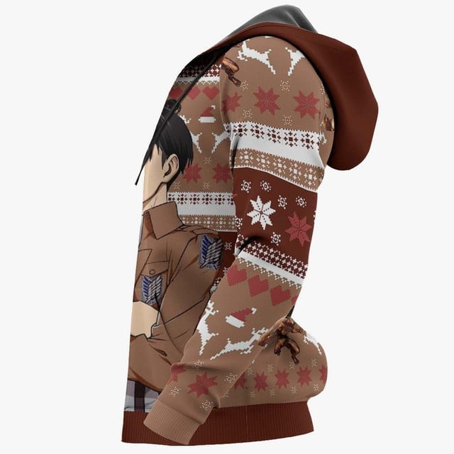Levi Ackerman Premium Outerwear Ugly Christmas