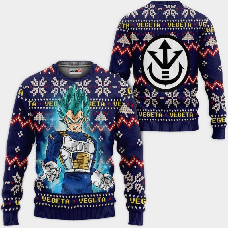 Vegeta Blue Christmas Sweater Xmas Gifts