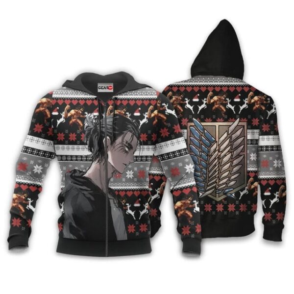 AOT Eren Premium Outerwear Ugly Christmas