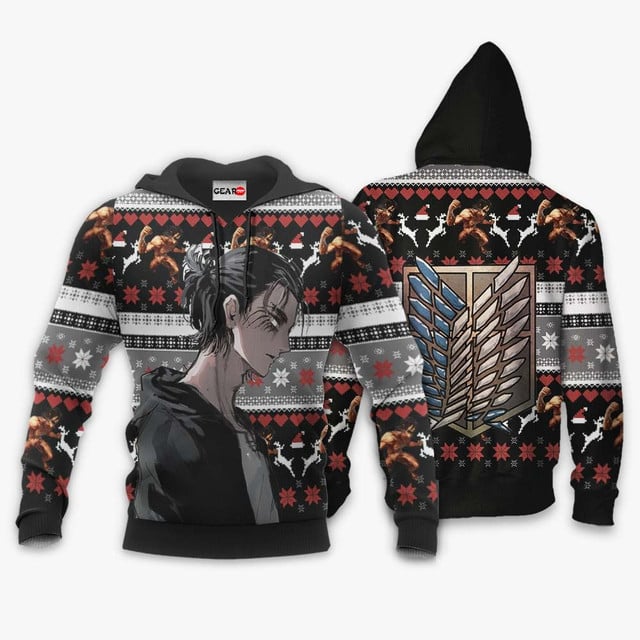 AOT Eren Premium Outerwear Ugly Christmas