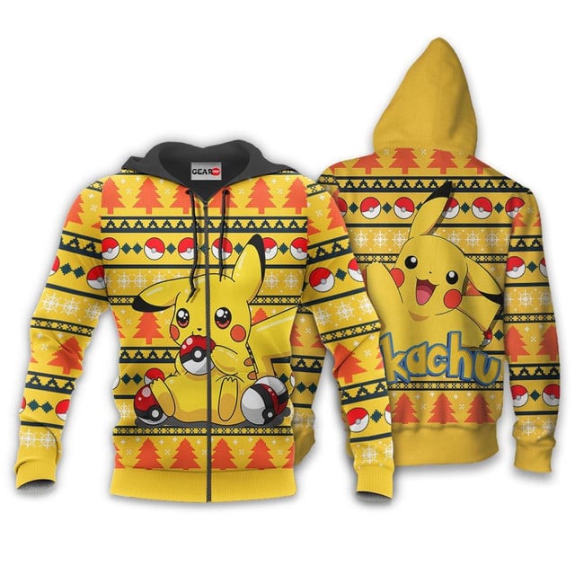 Pikachu Premium Outerwear Ugly Christmas