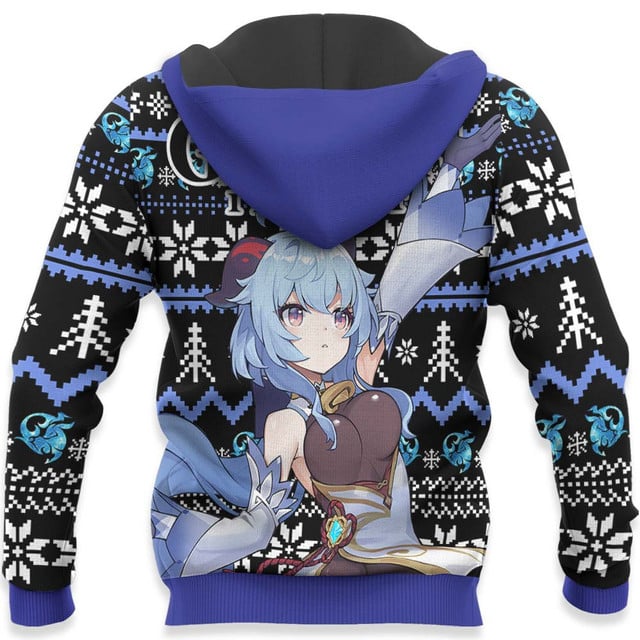 Ganyu Ugly Christmas Sweater Genshin Impact Xmas Gifts