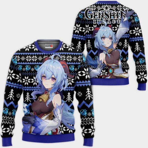 Ganyu Ugly Christmas Sweater Genshin Impact Xmas Gifts