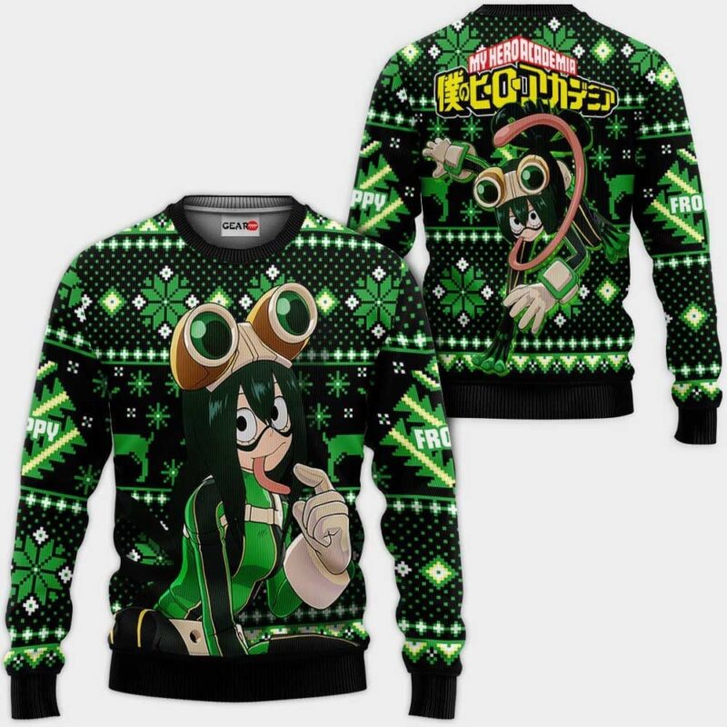 Tsuyu Asui Premium Outerwear Ugly Christmas