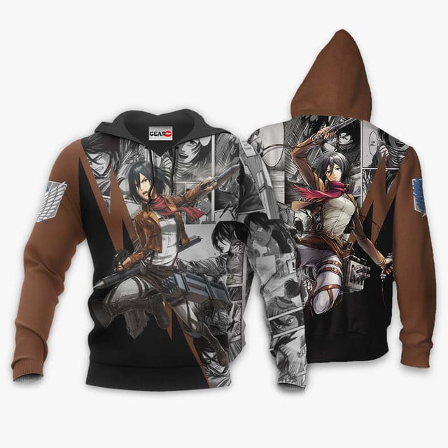 Mikasa Ackerman Premium Outerwear Manga Style