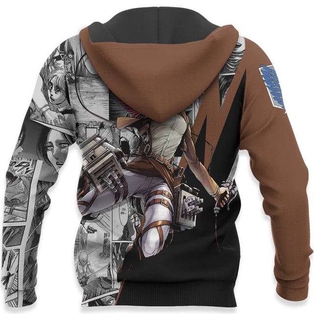 Mikasa Ackerman Premium Outerwear Manga Style