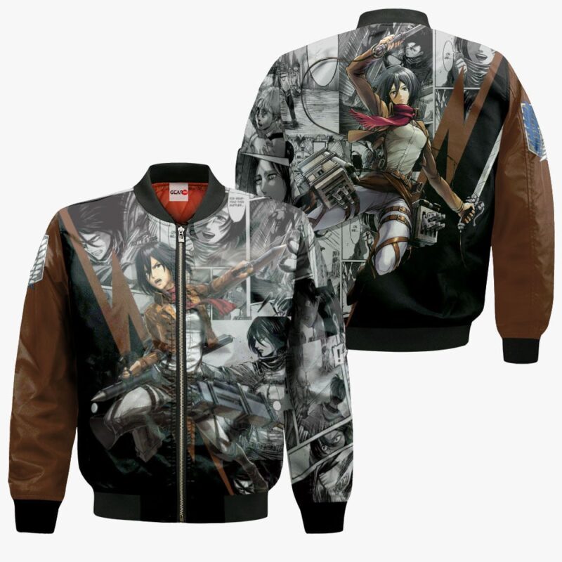 Mikasa Ackerman Premium Outerwear Manga Style