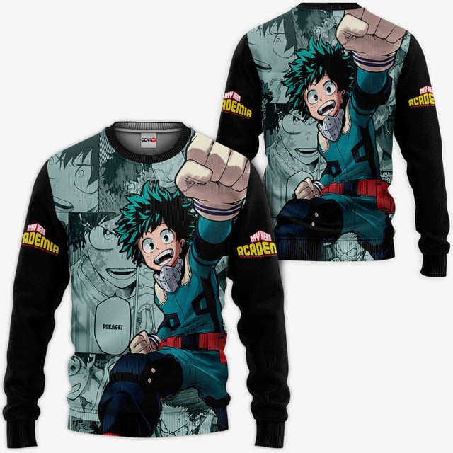 Izuku Midoriya Premium Outerwear Mixed Manga Style