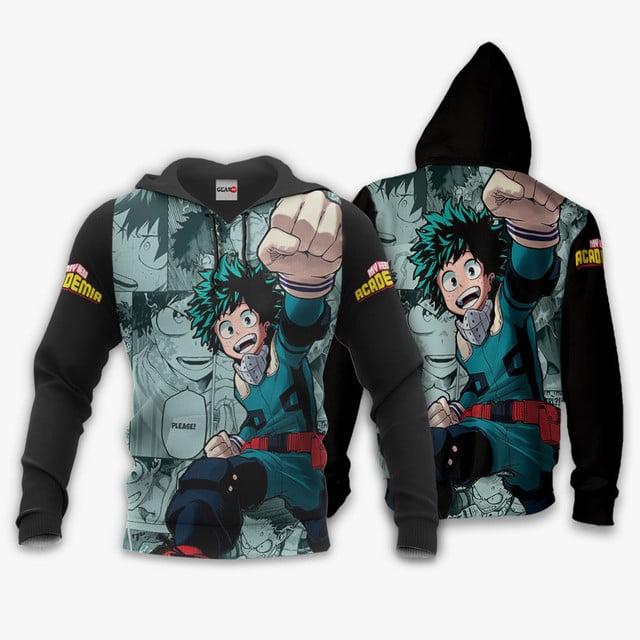 Izuku Midoriya Premium Outerwear Mixed Manga Style