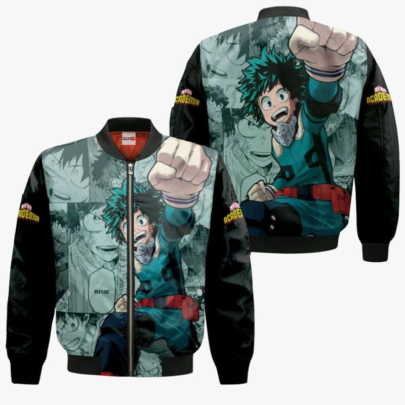 Izuku Midoriya Premium Outerwear Mixed Manga Style
