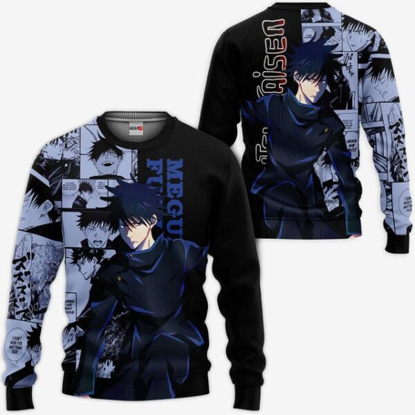 Megumi Fushiguro Premium Outerwear Manga Style Shirt
