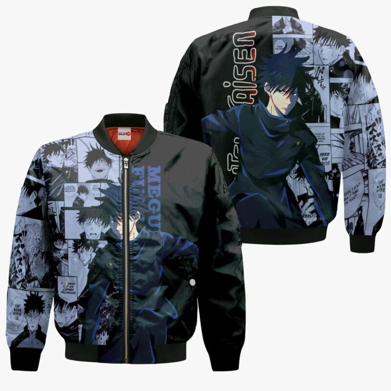 Megumi Fushiguro Premium Outerwear Manga Style Shirt