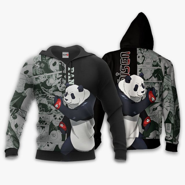 Panda Premium Outerwear Manga Style