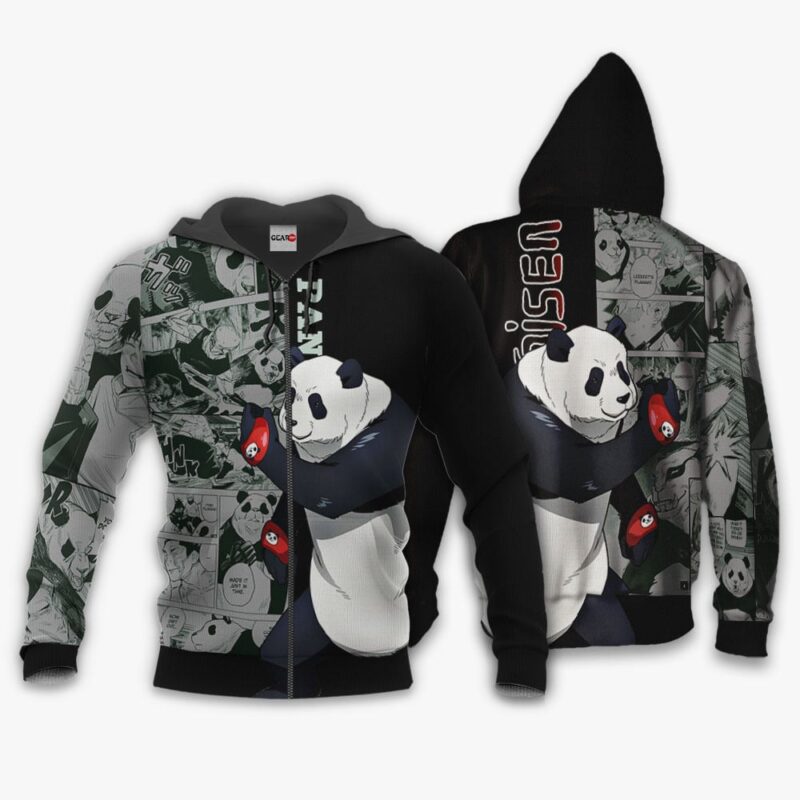 Panda Premium Outerwear Manga Style