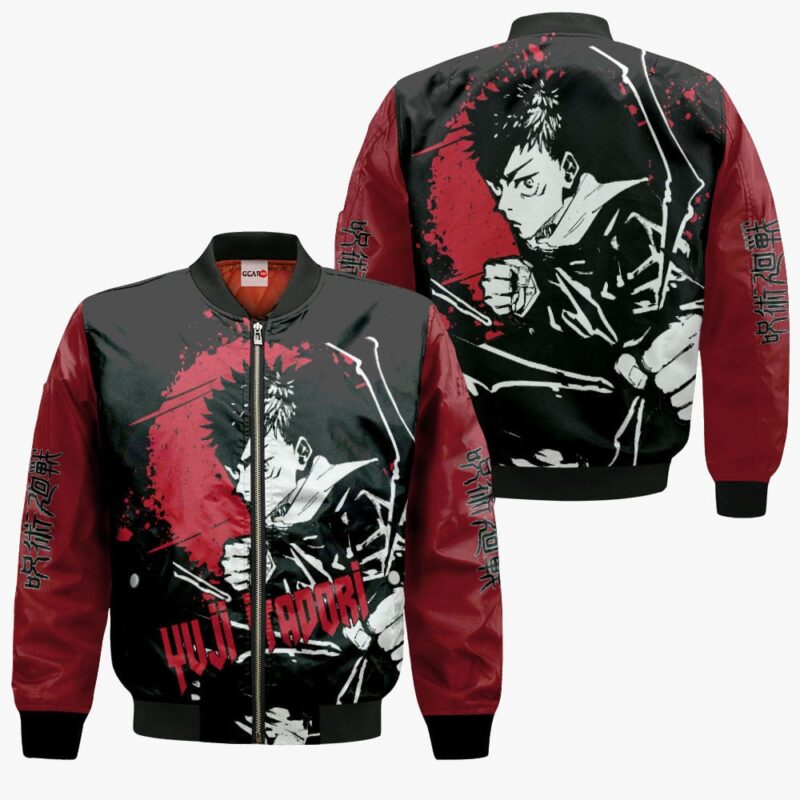 Yuji Itadori Premium Outerwear Monochrome