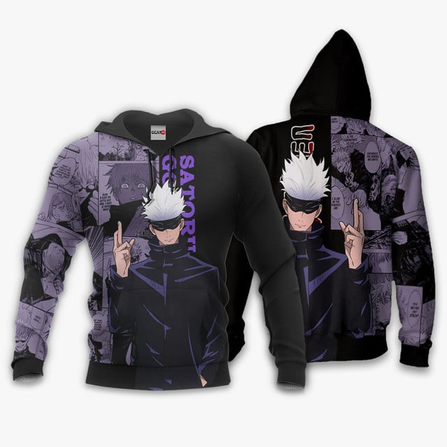 Satoru Gojo Premium Outerwear Jujutsu Kaisen Manga Style