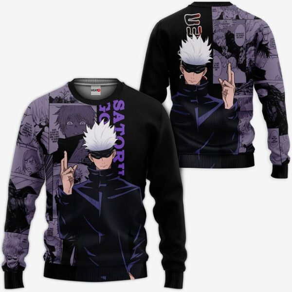 Satoru Gojo Premium Outerwear Jujutsu Kaisen Manga Style