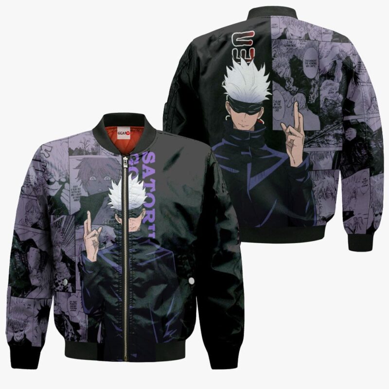 Satoru Gojo Premium Outerwear Jujutsu Kaisen Manga Style