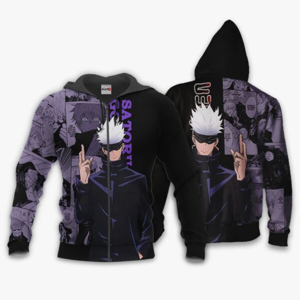 Satoru Gojo Premium Outerwear Jujutsu Kaisen Manga Style