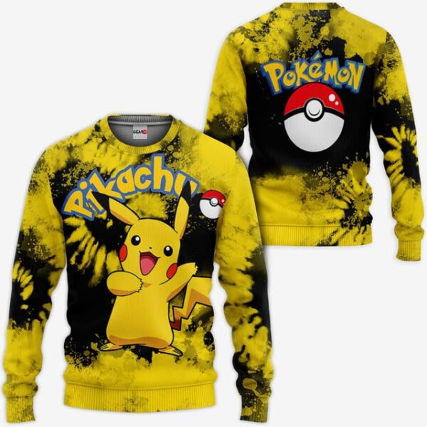 Pikachu Premium Outerwear Tie Dye Anime