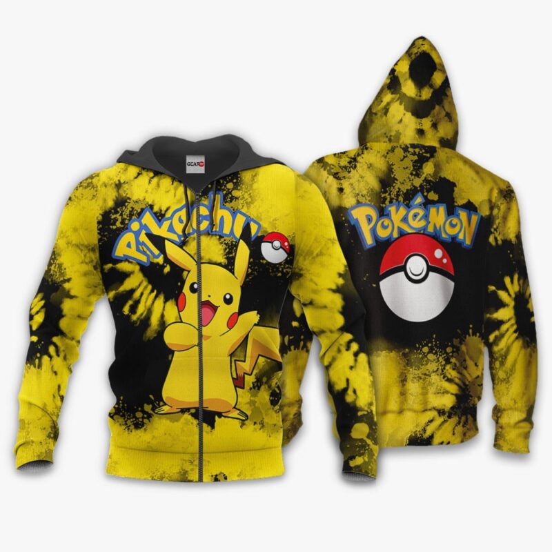 Pikachu Premium Outerwear Tie Dye Anime