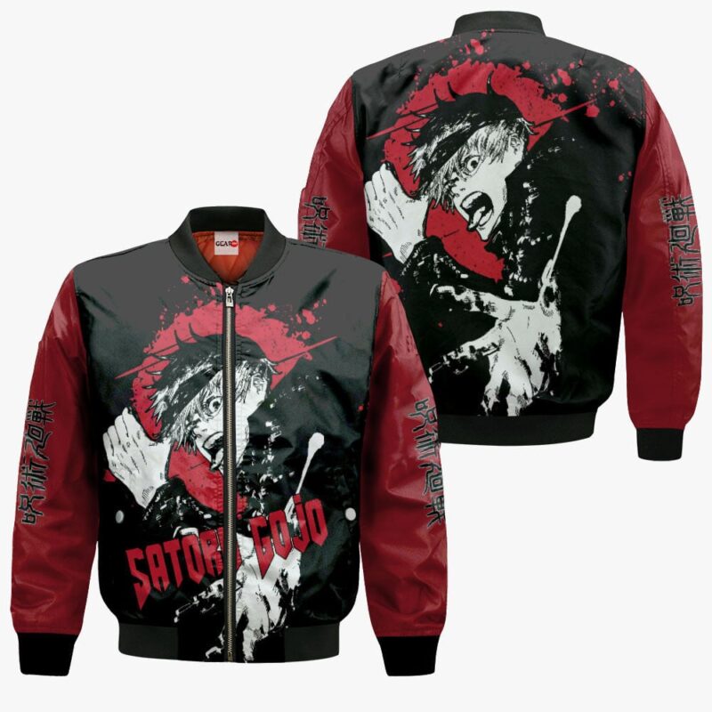 Satoru Gojo Premium Outerwear Monochrome Jujutsu Kaisen Anime