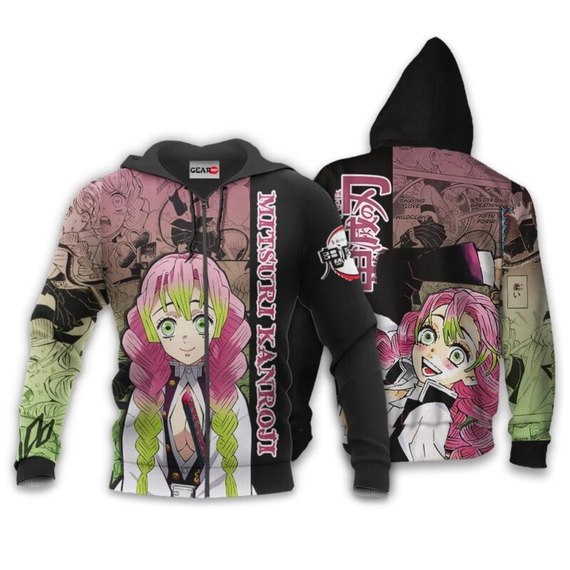 Mitsuri Kanroji Premium Outerwear Manga Style Perfect Gift Idea