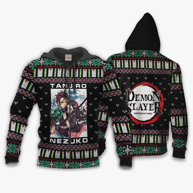 Tanjiro And Nezuko Ugly Christmas Sweater Gift