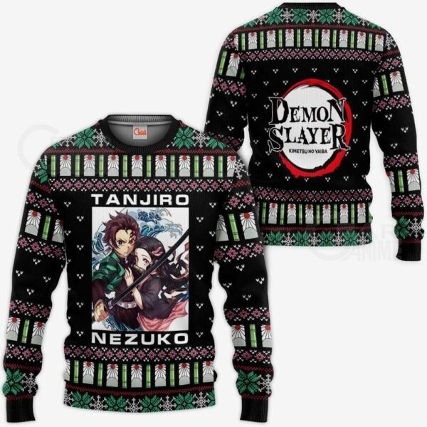 Tanjiro And Nezuko Ugly Christmas Sweater Gift