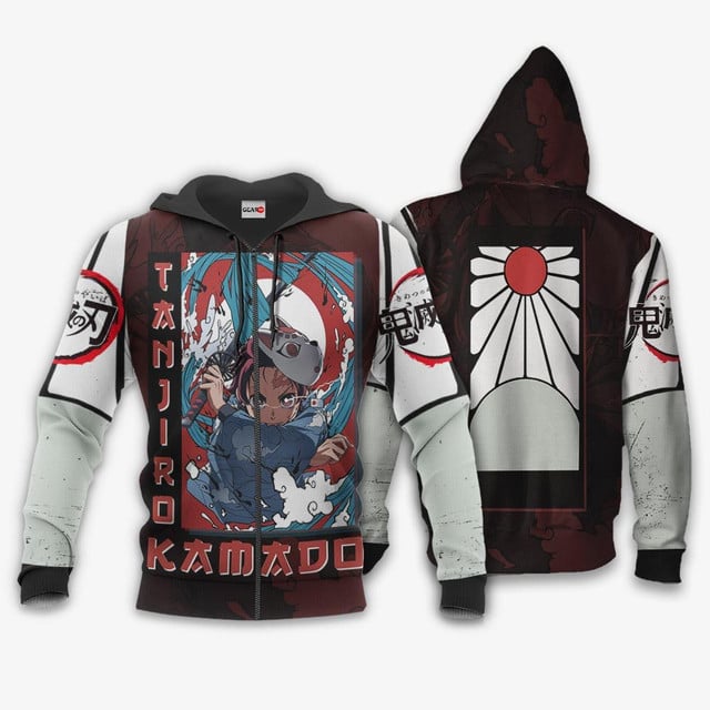 Tanjiro Kamado Premium Outerwear Raising Sun Anime