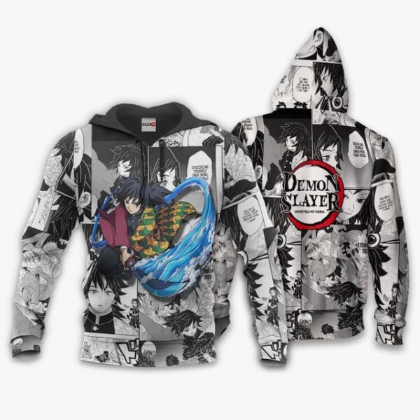 Giyu Tomioka Premium Outerwear Demon Slayer Manga Style