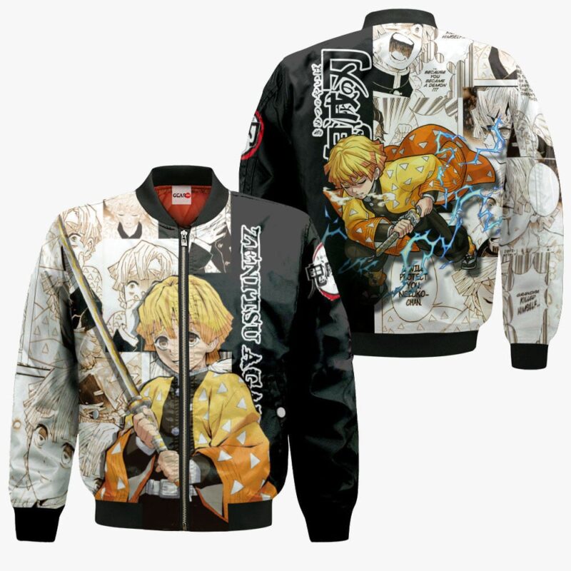 Zenitsu Agatsuma Premium Outerwear Manga Style