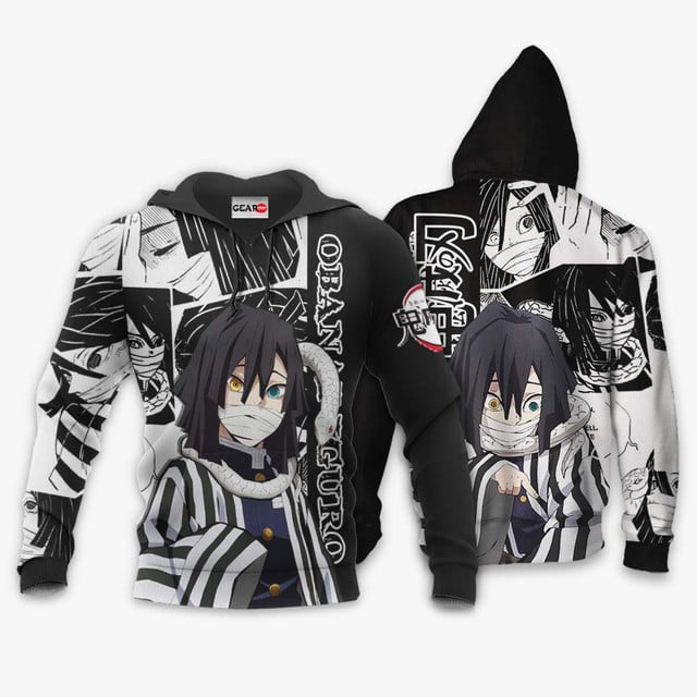 Obanai Iguro Premium Outerwear Manga Style Shirt