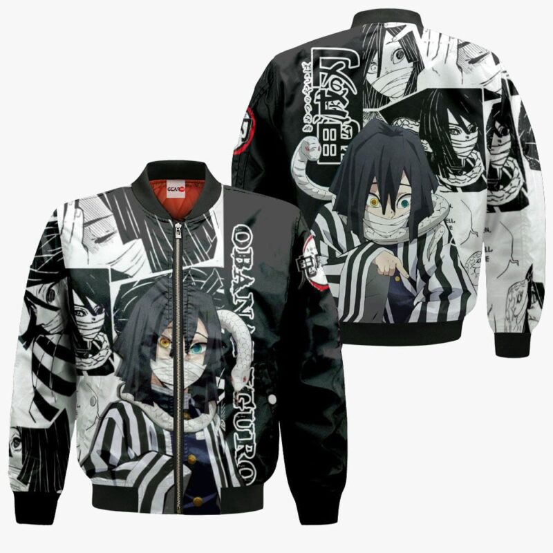 Obanai Iguro Premium Outerwear Manga Style Shirt