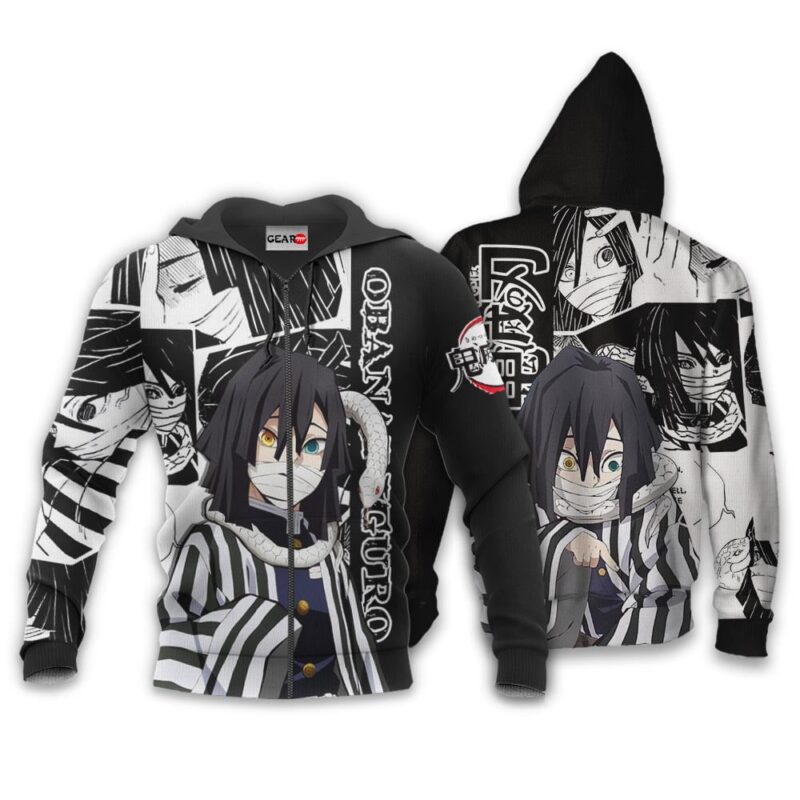 Obanai Iguro Premium Outerwear Manga Style Shirt