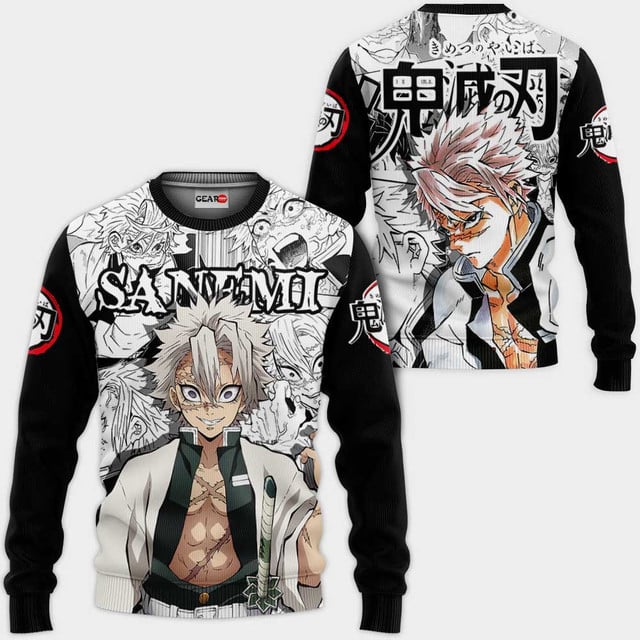 Sanemi Shinazugawa Premium Outerwear Manga Style