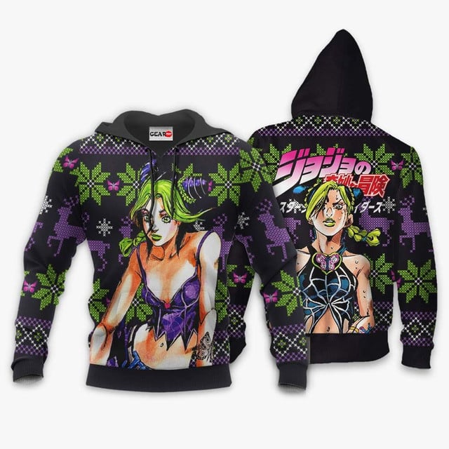Jolyne Cujoh Ugly Christmas Sweater JJBA Xmas Gifts