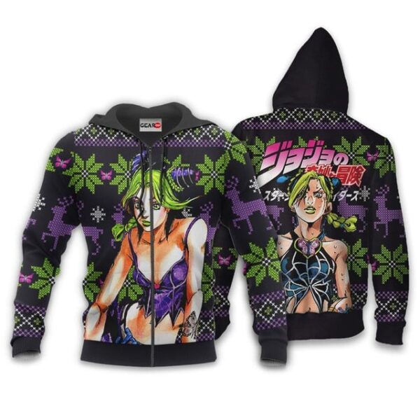 Jolyne Cujoh Ugly Christmas Sweater JJBA Xmas Gifts